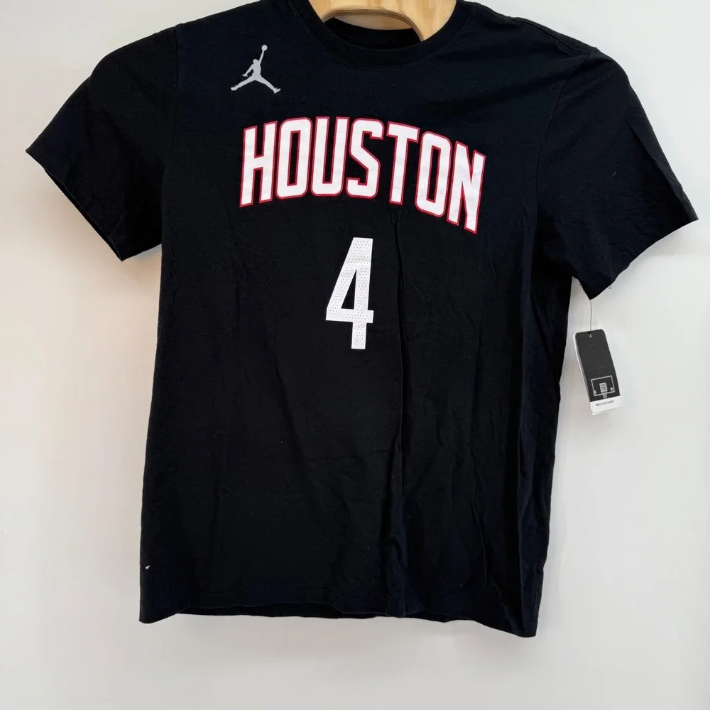 Jordan Houston Rockets Alperen Sengun 4 Jersey T Shirt Mens M‎ Black Nike NBA